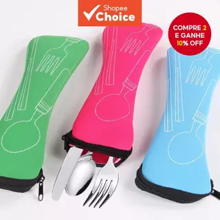 1PC Saco De Talheres Portátil Viagem Embalagem De Caixa De Armazenamento Garfo Para Pique em Oferta na Shopee