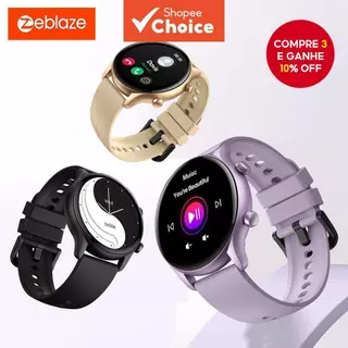 Zeblaze Btalk 3 Plus Voice Calling Smart Watch 1.39'Grande HD Color Display Fitness Tracking Monitor De Frequência Cardí em Oferta na Shopee