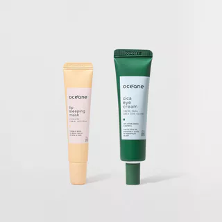 Kit Creme para Área Dos Olhos Cica Cream + Máscara Labial Noturna (2 Produtos) em Oferta na Shopee