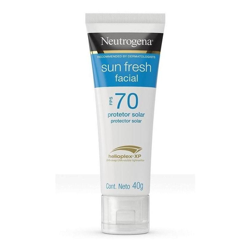 Protetor Solar Facial Neutrogena Sun Fresh FPS 70 40g Toque Seco ...