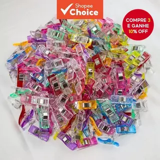 50 Peças De Clipes De Machado De Plástico-Fivelas Versáteis De Retalhos Para Costura E Artesanato De Papelaria em Oferta na Shopee