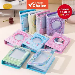 40 Slots Cute Flower Idol Photocard Collection Book Capa Moda Coreana Lomo Card Holder em Oferta na Shopee