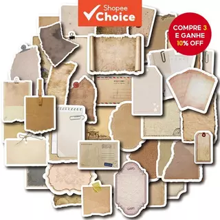 Adesivos De Carimbo Vintage 40 Peças Fofos À Prova D'água Adesivo Para Laptop em Oferta na Shopee