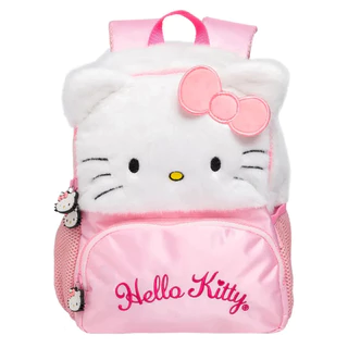 Mochila Infantil Feminina Hello Kitty Cetim Brilhante Luxo em Oferta na Shopee
