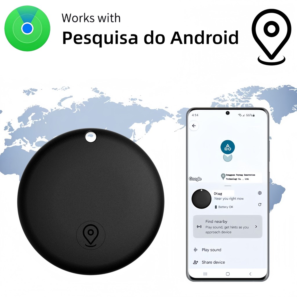 Rastreador Smart Tag Android Certificado App Oficial Distância Global ...
