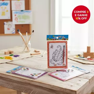  10 Conjuntos de Brinquedos de Grafite Aquarela para Crianças, Pinturas de Fundo Colorido, Presentes de Natal