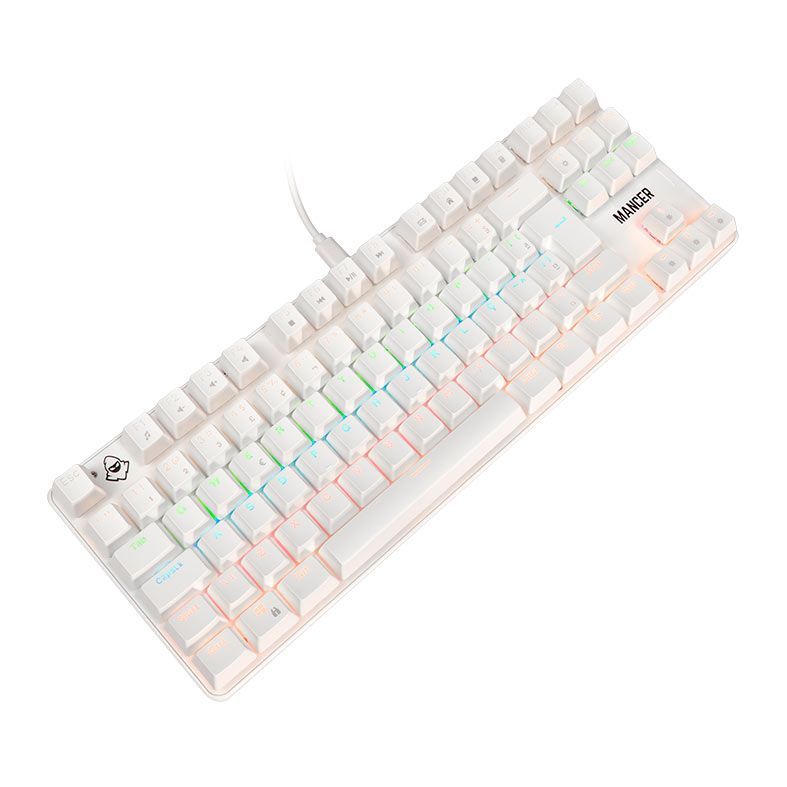 Teclado Mecanico Mancer Shade MK3, Rainbow, Switch Huano Vermelho