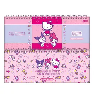 Agenda Semanal Hello Kitty Espiral 352 Páginas em Oferta na Shopee