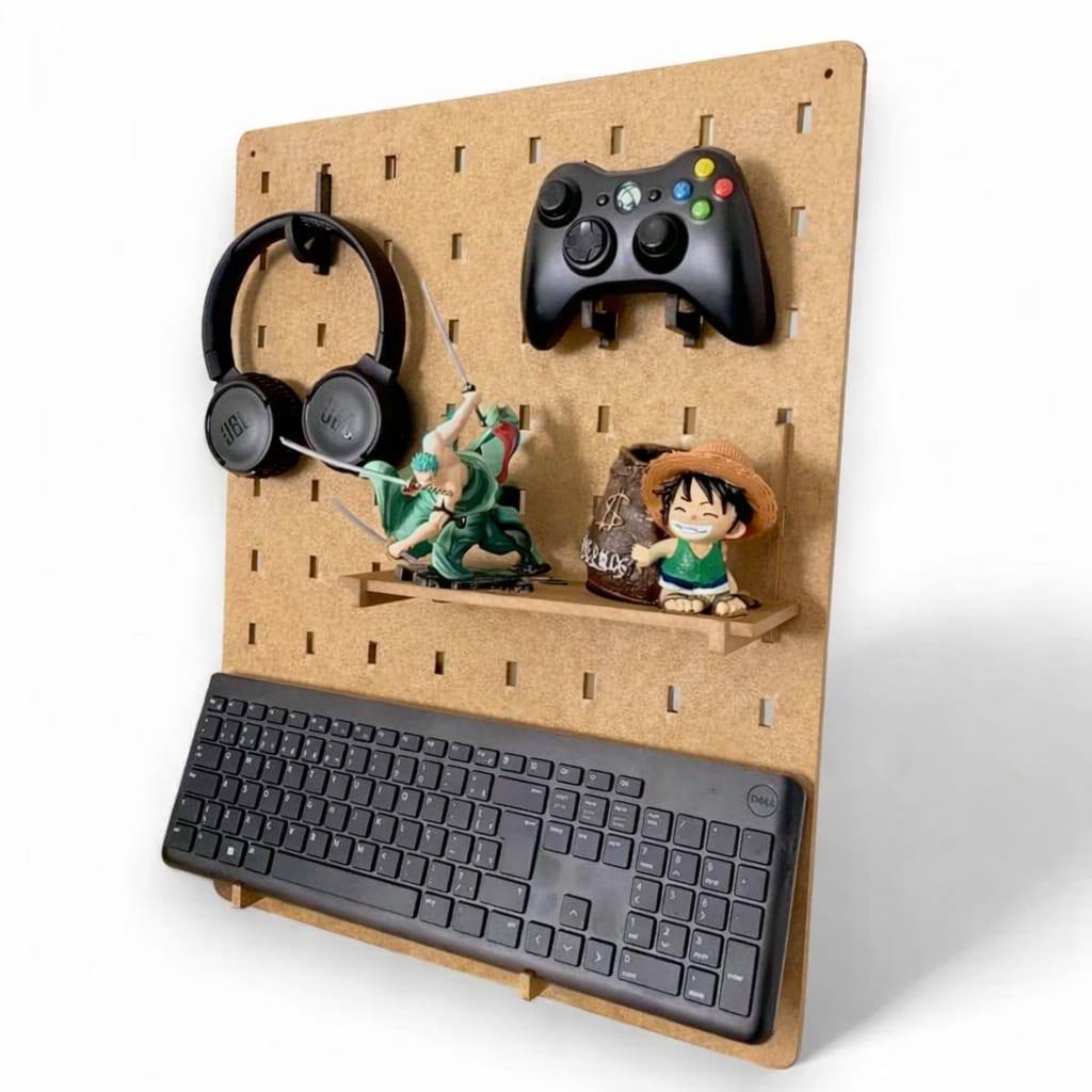 PAINEL GAME (SEM COR) PEGBOARD 54X40 SETUP GAMER HOME OFFICE | Shopee ...
