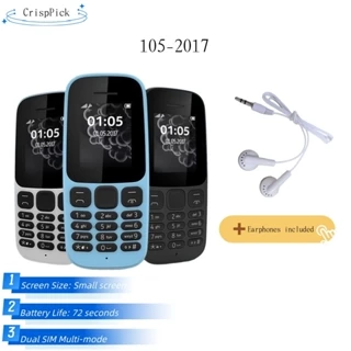 2026 Best Seller 1052017 GSM Flip Phone 2G Dual SIM Teclado Super Long Standby Estudante Sênior Móvel Com Fones De Ouvid