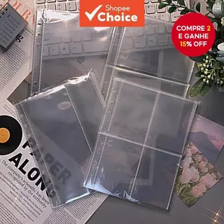 Saco De Armazenamento De Fotos A5 Mangas De Pasta 1/2/4P Álbum Recarga Cartões Internos Photocard Decoração De Casa Pági em Oferta na Shopee