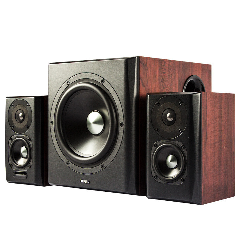 Edifier S201 Multi-Funcional HIFI 8 Polegadas Madeira Ativa 2.1 Caixa ...