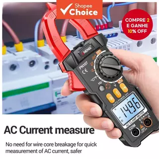 Medidor De Braçadeira Digital True RMS Multímetro AC DC Ferramenta De Teste De Temperatura De Tensão em Oferta na Shopee