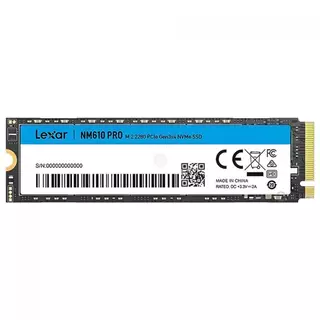 SSD Lexar NM610 Pro, 1TB, M.2 NVMe, leitura De 3300MBs, Gravação 2600MBs, Preto, LNM610P001T-RNNNG em Oferta na Shopee