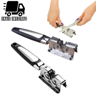 Amolador de Faca Profissional Aço Inoxidável Afiador com 3 Afiadores Tesoura Lâmina Facas e Canivete em Oferta na Shopee