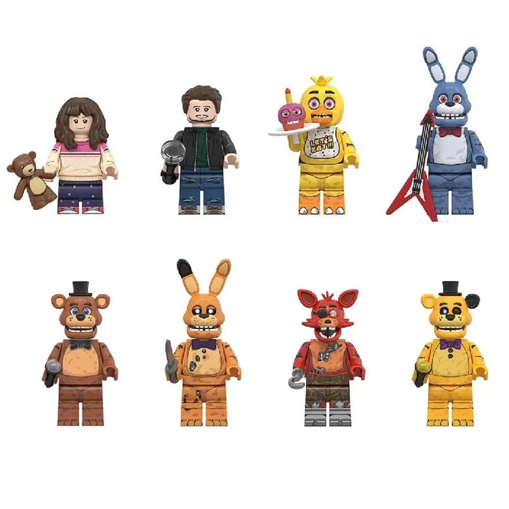 FNAF Five Nights at Freddie's Video Game Hero 8pcs Mini figures