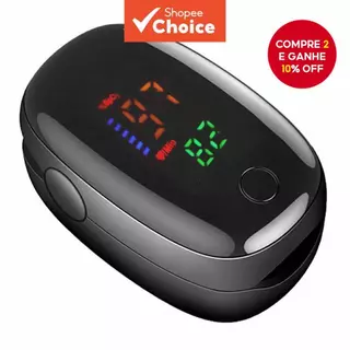 Oxímetro De Pulso De Dedo Digital Clipe SpO2 PR Monitor De Frequência Cardíaca Medidor De Saturação De Oxigênio No Sangu em Oferta na Shopee