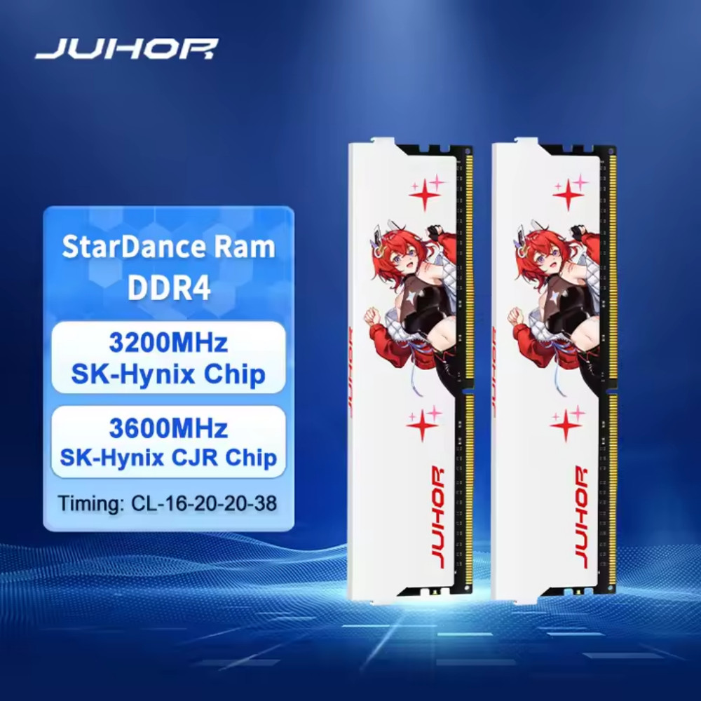 1 Unidade de Memória RAM DDR4 8GB 3200MHz 1.35V Juhor - Alta