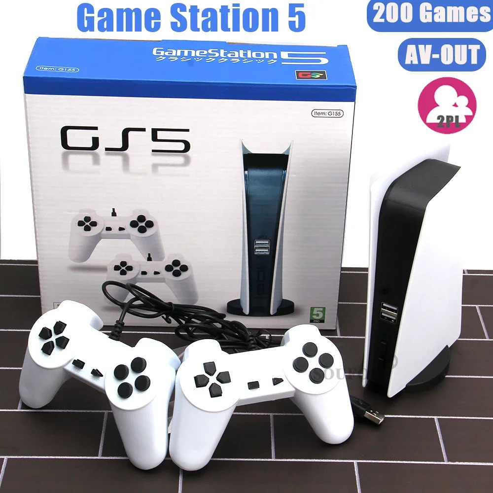 GS5 Game Station 5 Console De Videogame Com 200 Jogos Clássicos 8