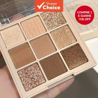 Paleta De Sombras Iluminadoras DIKALU 9 Cores Shimmer Earth Tone em Oferta na Shopee