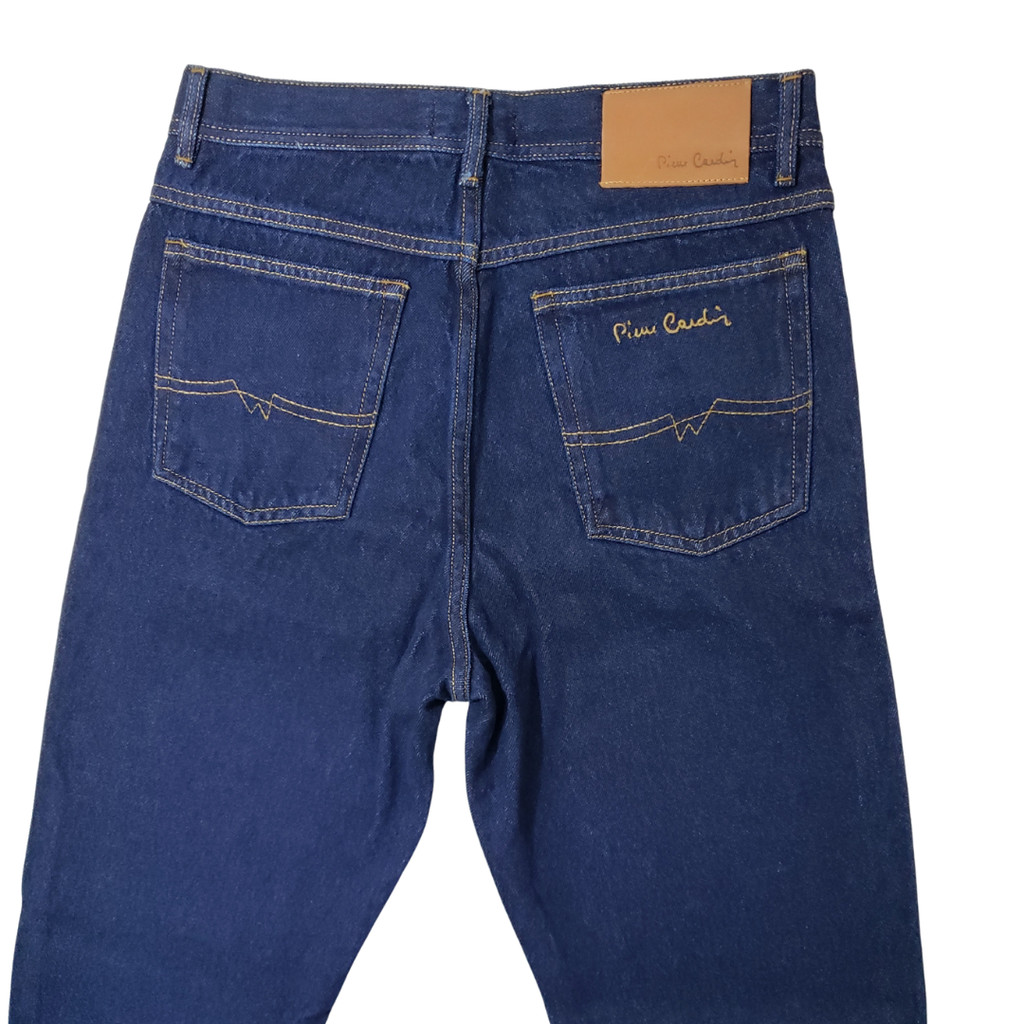 Calça Jeans Pierre Cardin Tradicional 100% algodão Reta Brim | Shopee Brasil