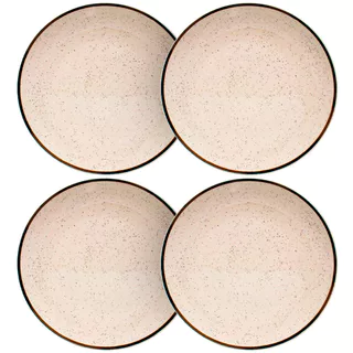 Jogo de Pratos Raso de Porcelana Brisa 26cm 4 peças - Oxford em Oferta na Shopee