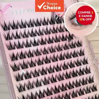 Cílios Sem Cola Estilo Girassol – Clusters Autoadesivos Amigáveis para Iniciantes em Oferta na Shopee