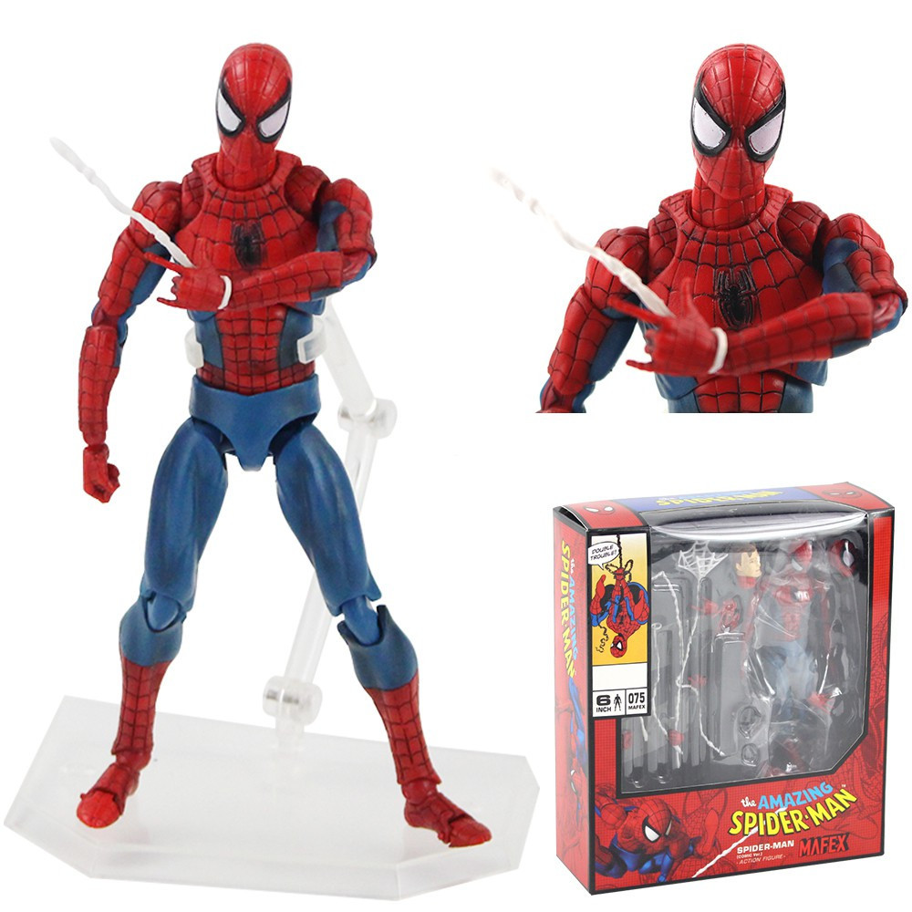 16cm Avengers Marvel Mafex 075 Homem Aranha 6 