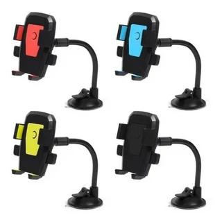 Suporte Veicular para Celular e GPS com Haste Articulada e Trava Automática