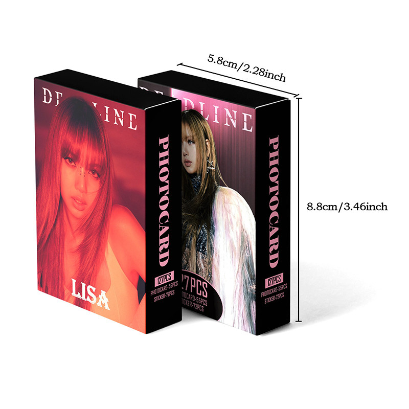 127 Pçs/Caixa BLACKPINK LISA Photocard DEADLINE Álbum KPOP LOMO