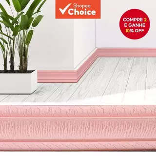 Tira De Parede De Espuma 3D Em Relevo – Borda De Canto Autoadesiva À Prova D'água , Decoração De Casa De 230 Cm em Oferta na Shopee