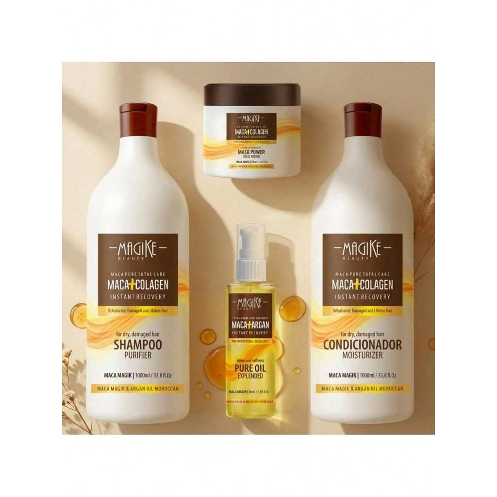Kit Shampoo 1l + Condicionador 1l + Mascara Maca Essence 500g +