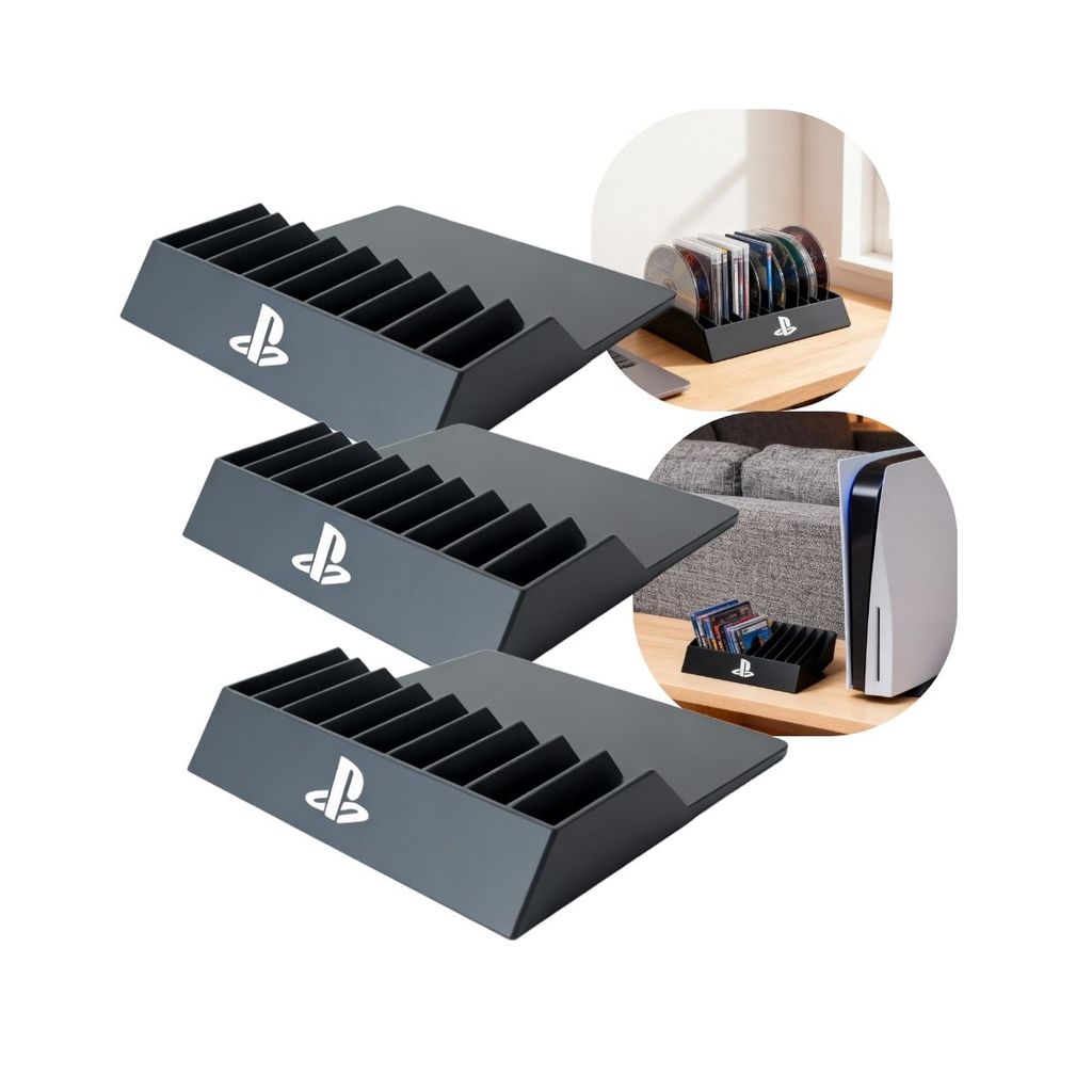 Kit 3 Organização Perfeita Para Seu Setup Gamer Base Display De Jogos ...