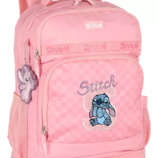 Mochila Escolar Stitch Com Carrinho Infantil Resistente em Oferta na Shopee