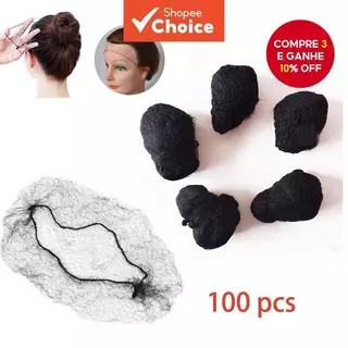 100 Peças Pacotes De Cabelo Encaracolado De 22 "-Redes De Peruca De Nylon Com Borda Elástica Invisível Para Tecelagem em Oferta na Shopee