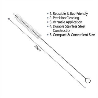 5 Pçs Escova De Limpeza De Tubo Longo Para Canudos Garrafas De Água Fendas Suprimentos Multiuso E em Oferta na Shopee