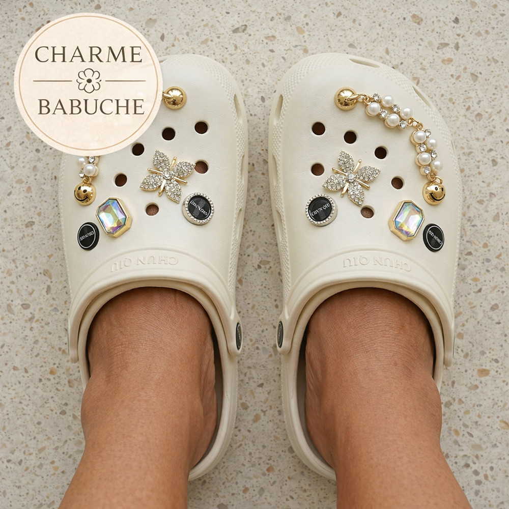 Sapato Babuche Feminino Macio em EVA com Enfeites Sortidos - Original