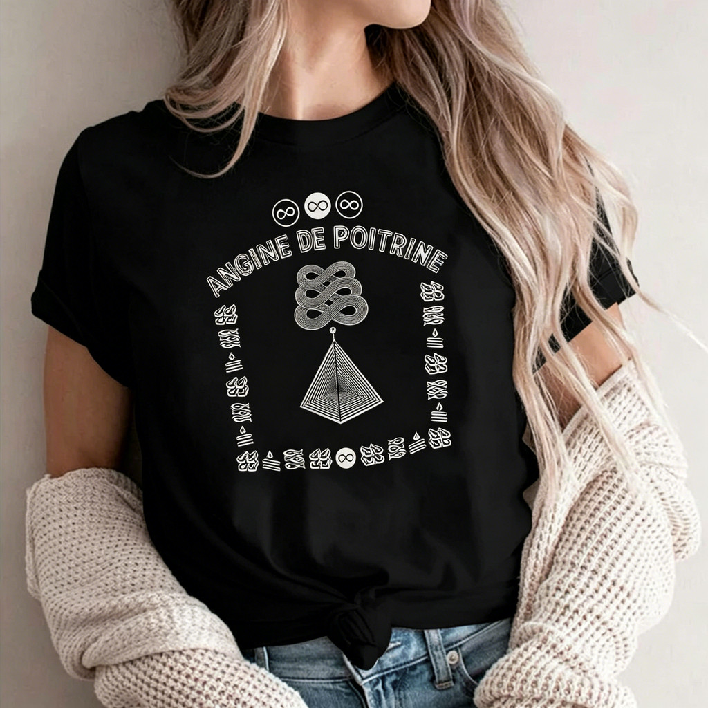 Music.Soul Camiseta Angine de Poitrine Band Gothic Rock Alt