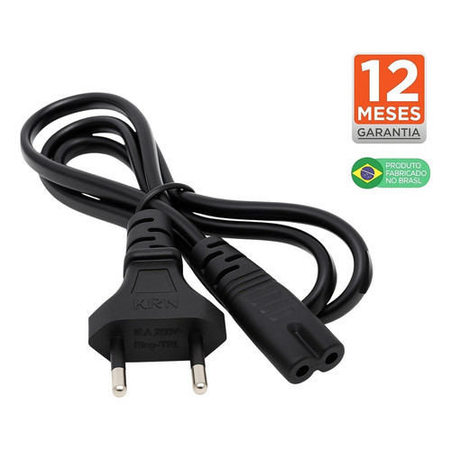 Cabo De Força Bipolar 1,5m para Ps3 Ps4 Ps5 Xbox Monitor Tv Samsung ...