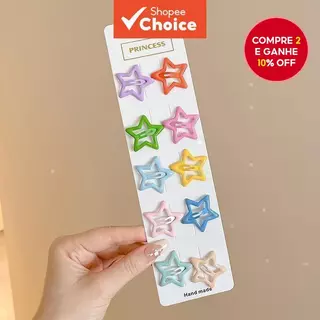 10PCS Clipe de Cabelo Estrela de Dopamina | Presilhas Coloridas e Antiderrapantes para Mulheres e Meninas. 10PCS Clipe de Cabelo Estrela de Dopamina | Presilhas Coloridas e Antiderrapantes para Mulheres e Meninas.