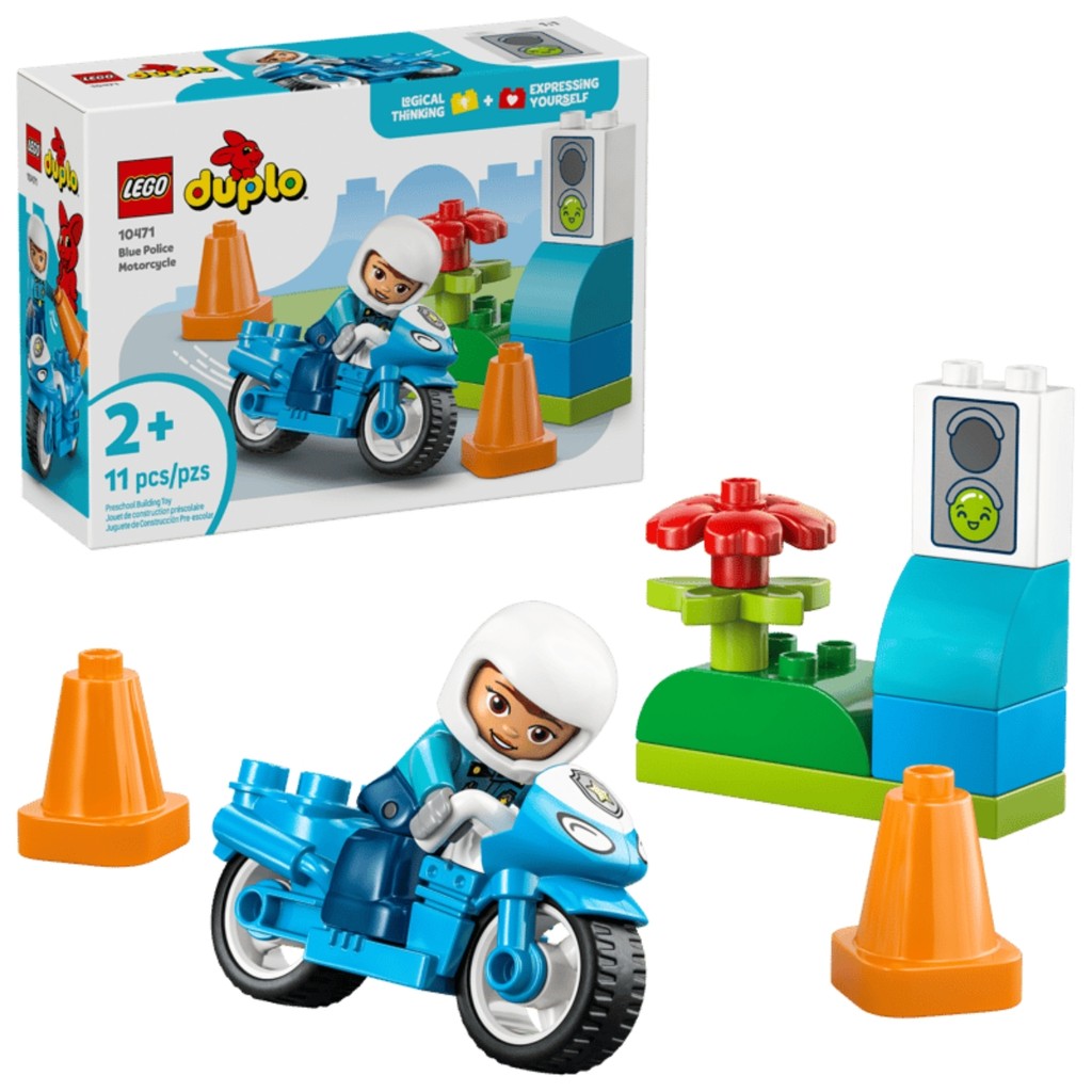 Motocicleta da Policia Azul City 11 Peças 10471 - LEGO | Shopee Brasil