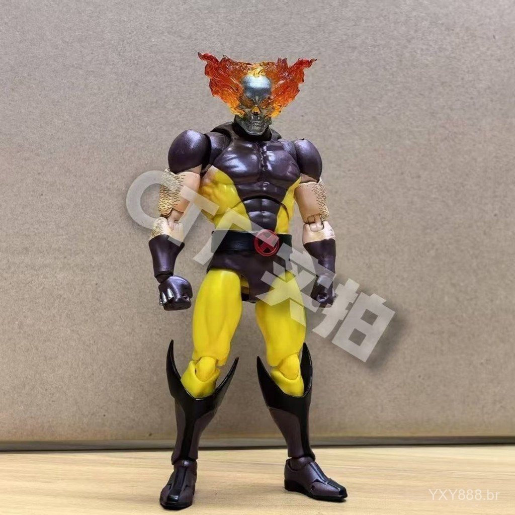 Figura de Ação Wolverine do Inferno da Marvel CT Toys mafex 138