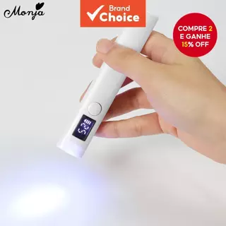 Monja Portátil UV Mini Secador De Unhas Branco Lanterna LED Rápido Gel Polonês Luz Seca Ferramentas Manicure em Oferta na Shopee