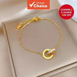 Pulseira De Numeral Romano De Aço Inoxidável , Design Simples E Elegante , Joias Versáteis Para Uso Diário em Oferta na Shopee