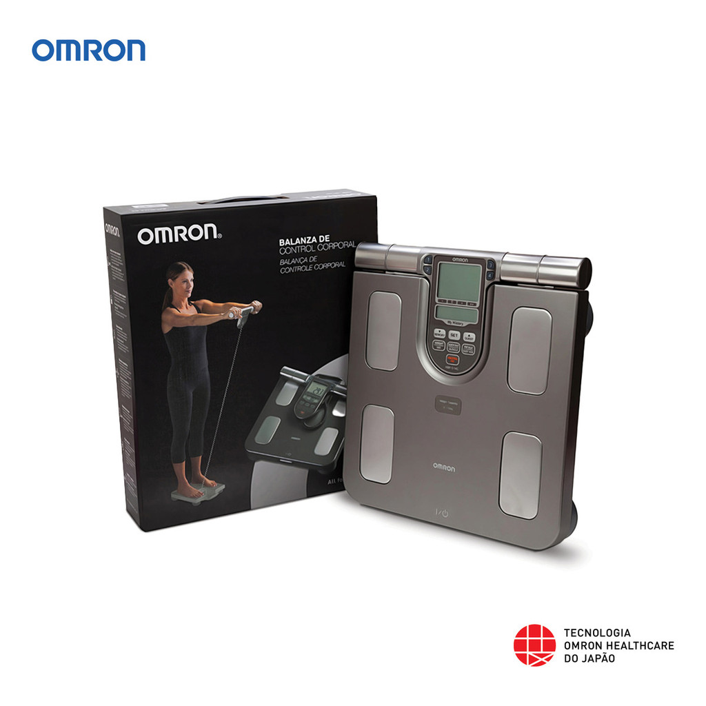 Balança Digital Bioimpedância Omron HBF-514 Composição Corporal Perda ...