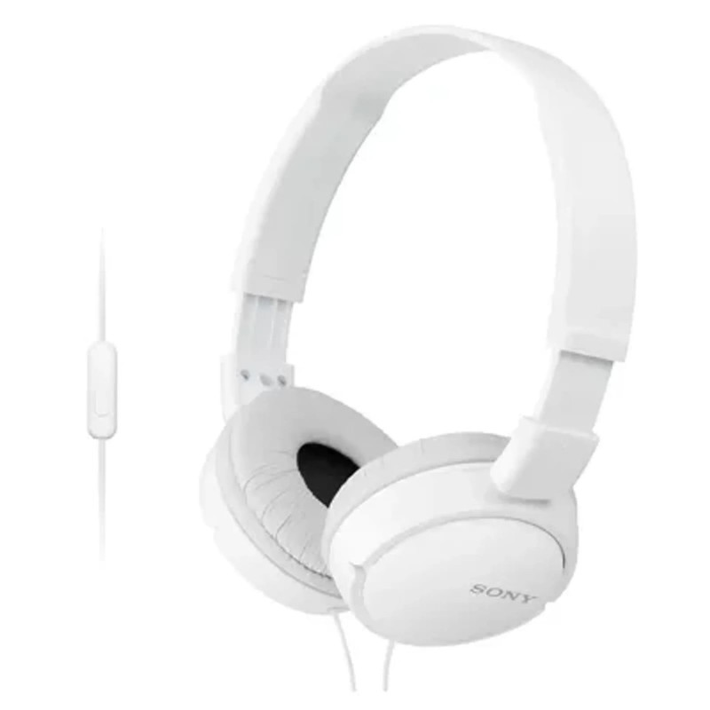 Headphone Sony MDR-ZX110 - Dobrável com fio (Branco) em Promoção