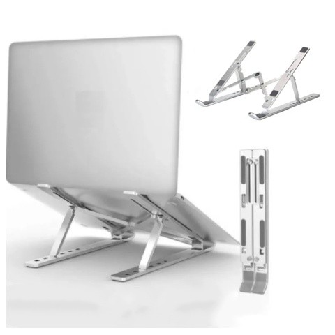Laptop Suporte Base Notebook Tablet Alumínio Dobrável Portátil