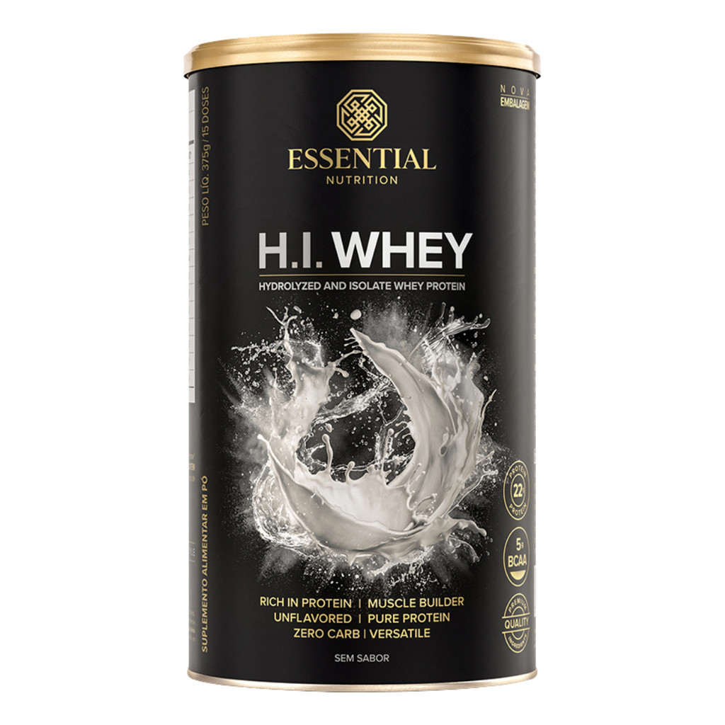 Hi Whey Essential Nutrition 100% Isolado E Hidrolisado 375g | Shopee Brasil
