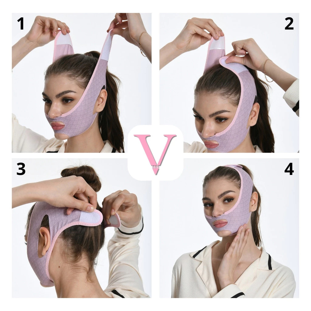 Faixa Lifting Facial V-Line – Máscara Modeladora para Afinar o