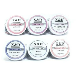 Gel X&d 15g Led Uv Gel para Unhas Xd Profissional Acrigel Alongamento Xed em Oferta na Shopee